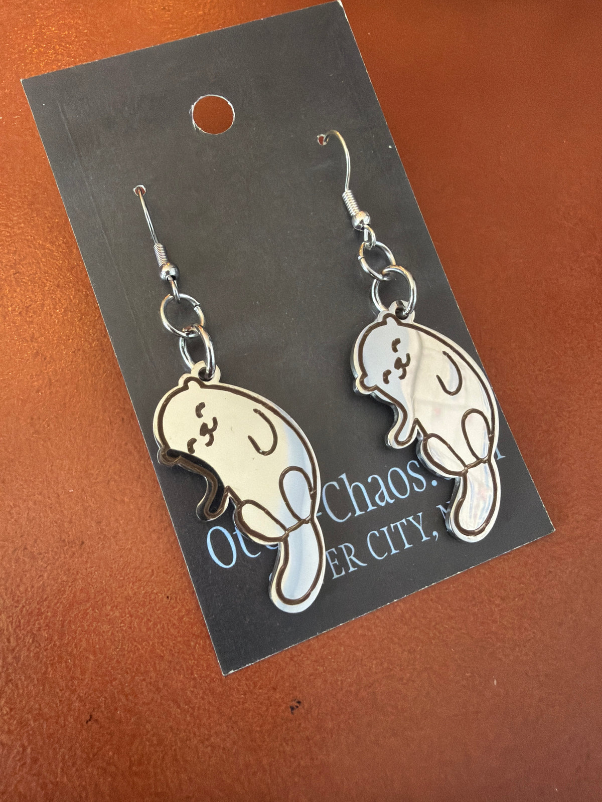 Otter earrings