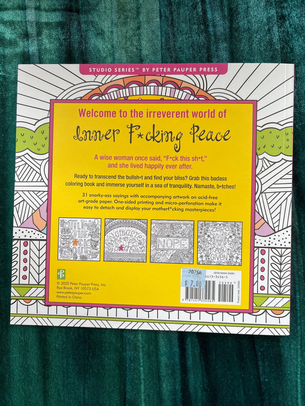 Inner F Peace Coloring Bk