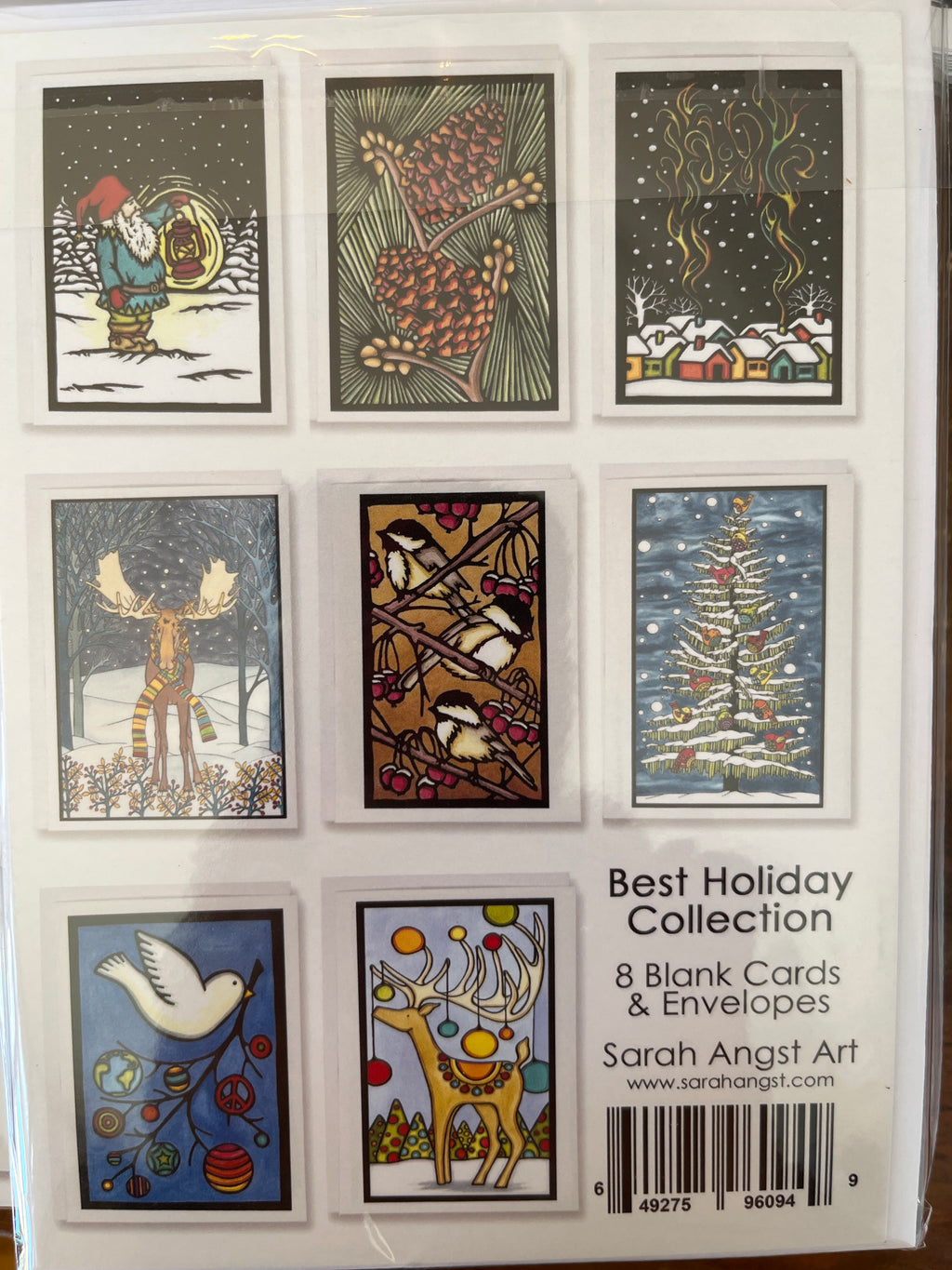Collection of  8 Sarah Angst cards